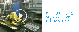cutting smaller tube