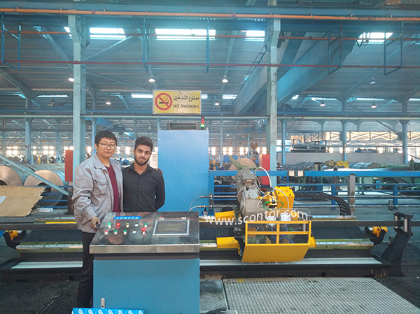Single saw blade flying saw