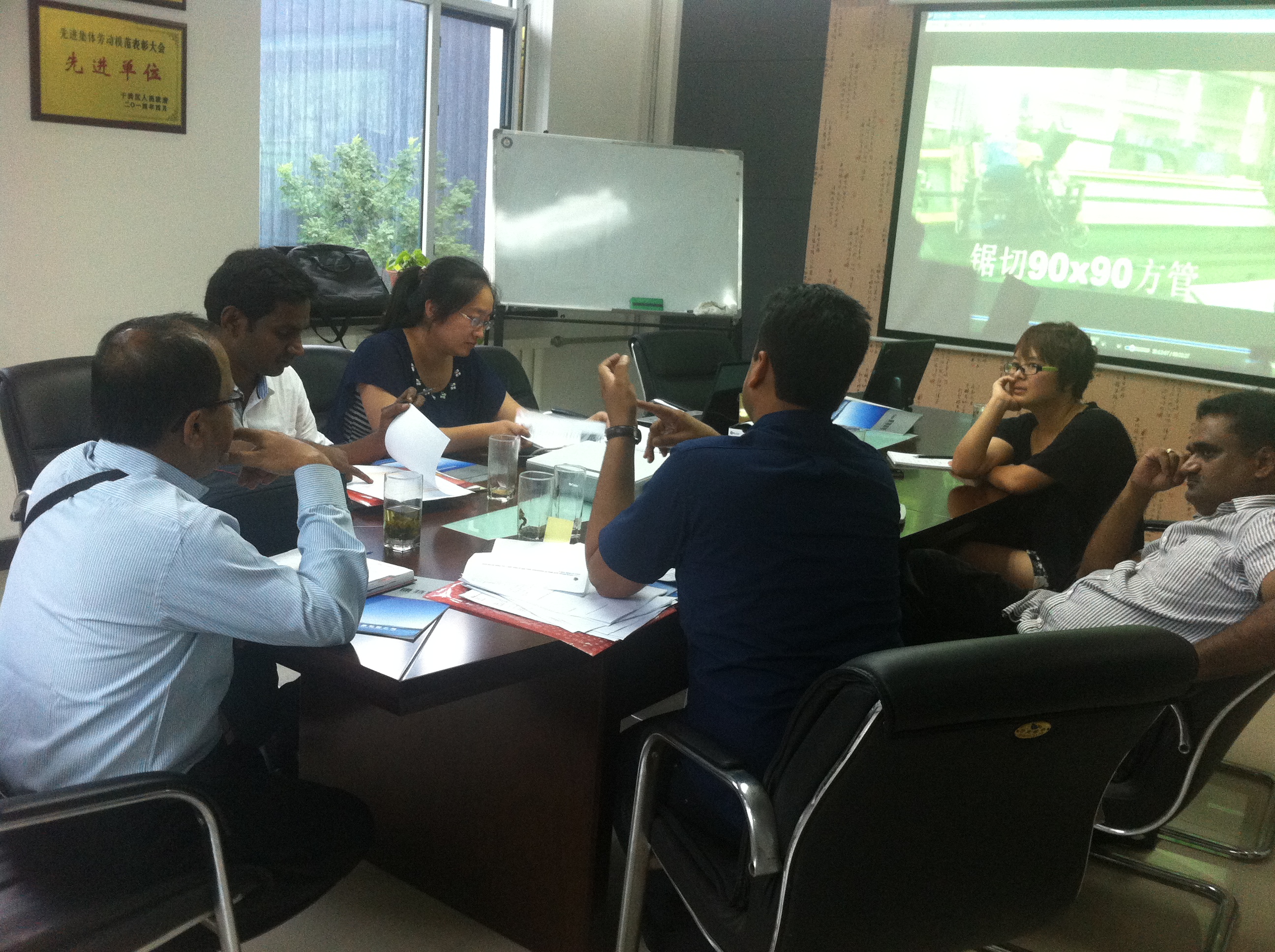 India customers purchased 4 sets cold saws