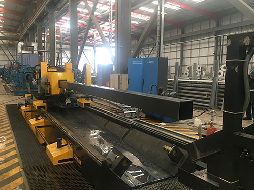 【Ecuador】double-saw blade cold cutting saw & stacker