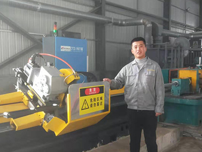 Timing belt flying saw